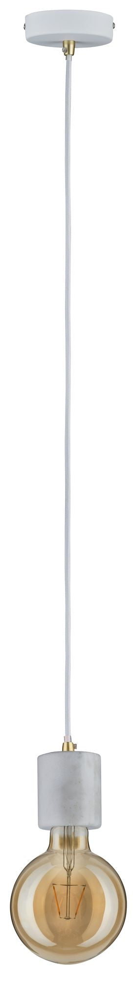 Paulmann Neordic Nordin Pendelleuchte max.1x20W E27 Weiß 230V Marmor