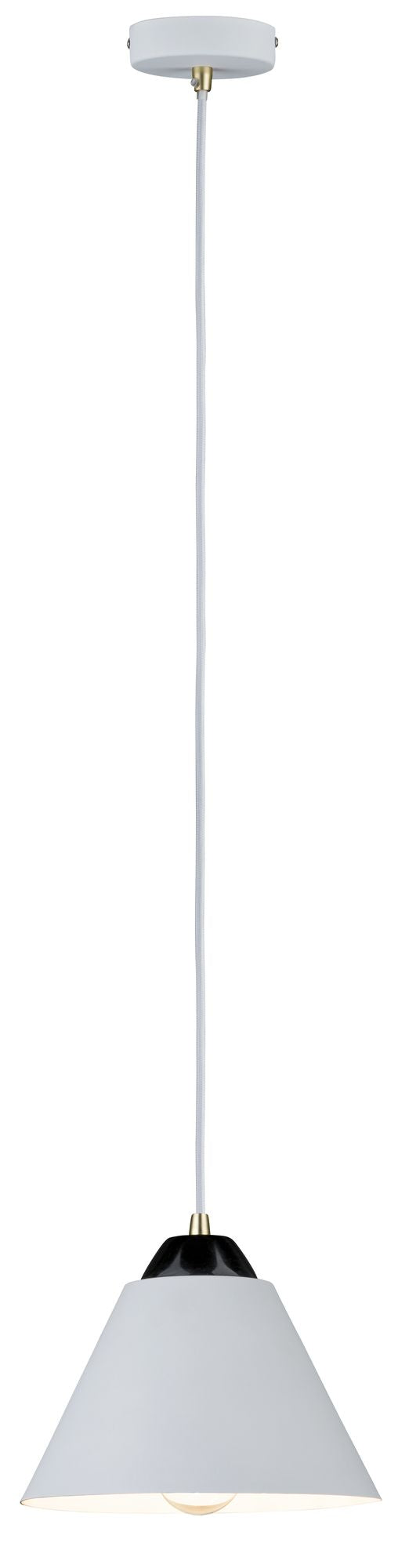 Paulmann Neordic Maiga Pendelleuchte max.1x20W E27 Weiß matt/Schwarz 230V Metall/Marmor
