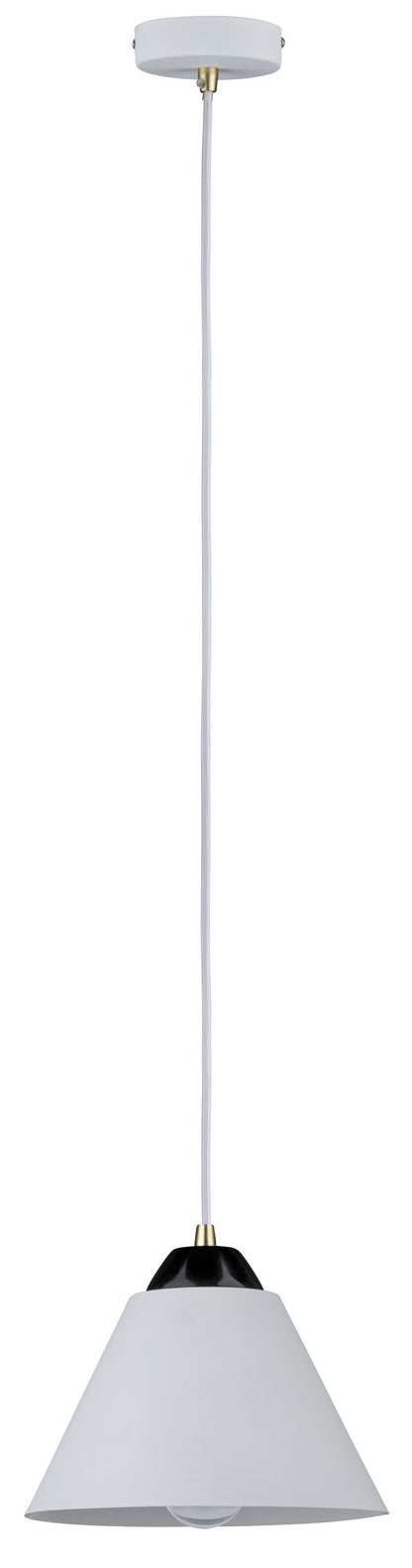 Paulmann Neordic Maiga Pendelleuchte max.1x20W E27 Weiß matt/Schwarz 230V Metall/Marmor