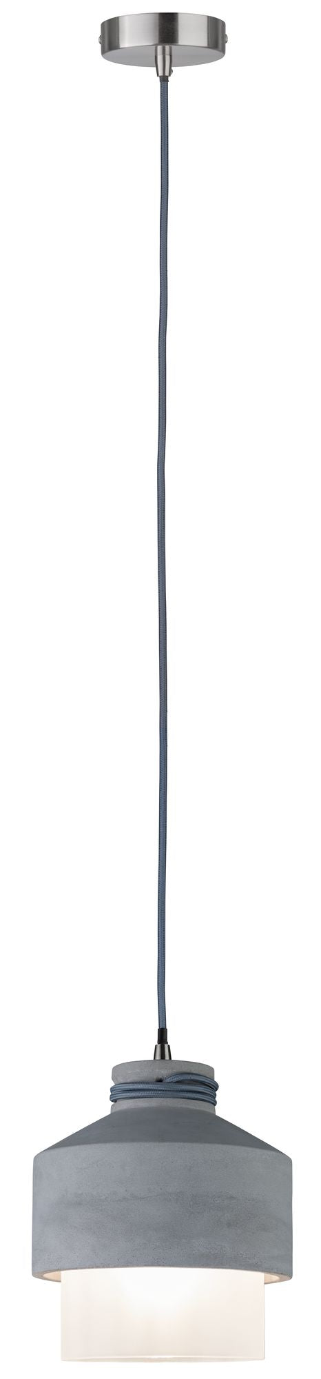 Paulmann Neordic Helin Pendelleuchte max.1x20W E27 Grau/Satin 230V Beton/Glas  
