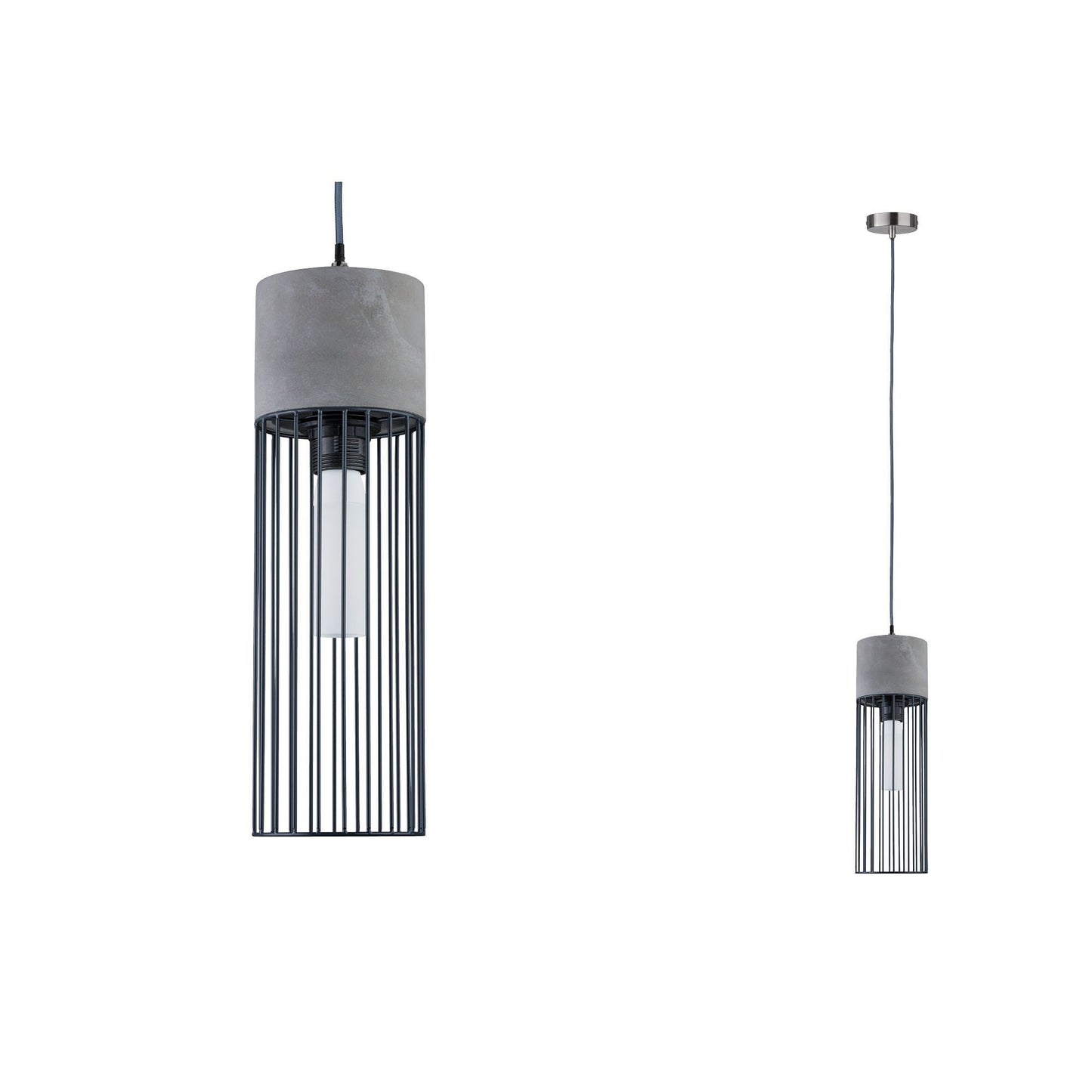 Paulmann Neordic Henja Pendelleuchte max.1x20W E27 Grau/Eisen geb. 230V Beton/Metall  