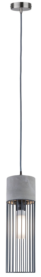 Paulmann Neordic Henja Pendelleuchte max.1x20W E27 Grau/Eisen geb. 230V Beton/Metall  