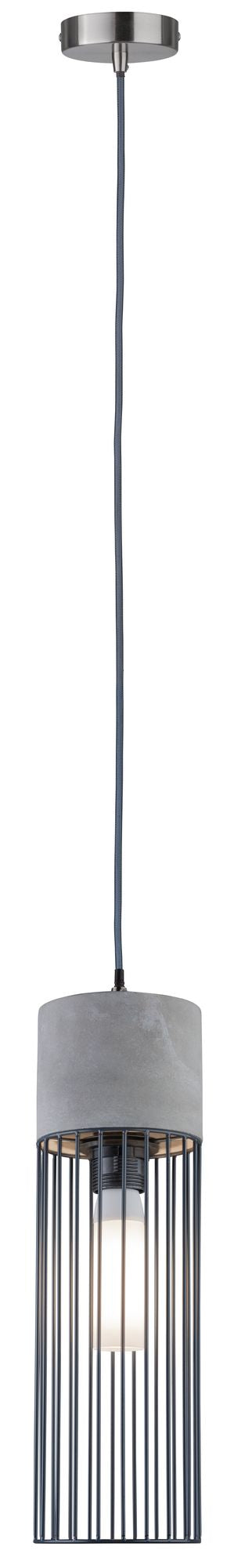 Paulmann Neordic Henja Pendelleuchte max.1x20W E27 Grau/Eisen geb. 230V Beton/Metall  