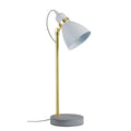 Paulmann Neordic Orm Tischeuchte max.1x20W E27 Weiß m/Gold matt/Grau 230V Metall/Beton