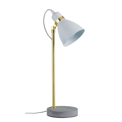 Paulmann Neordic Orm Tischeuchte max.1x20W E27 Weiß m/Gold matt/Grau 230V Metall/Beton