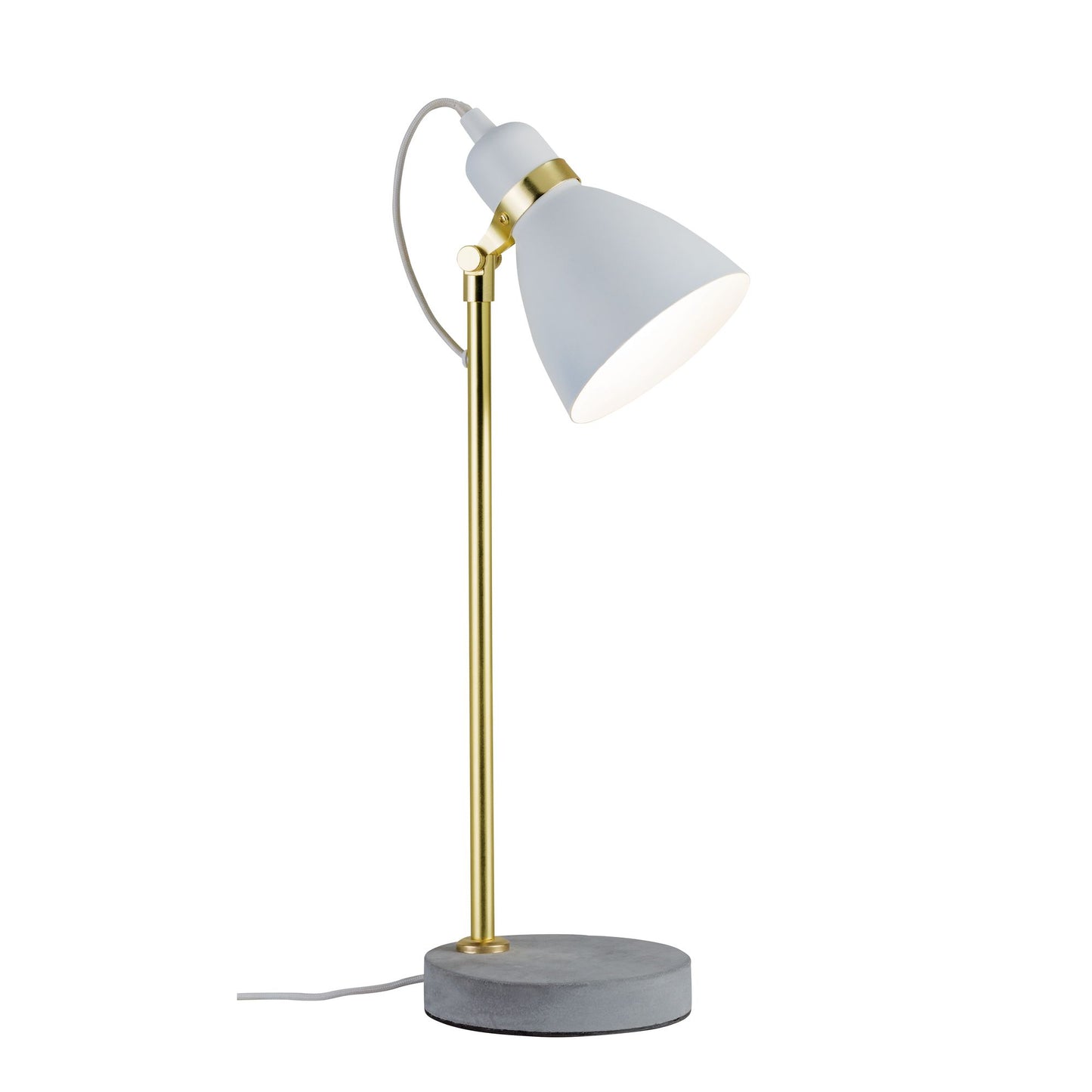 Paulmann Neordic Orm Tischeuchte max.1x20W E27 Weiß m/Gold matt/Grau 230V Metall/Beton