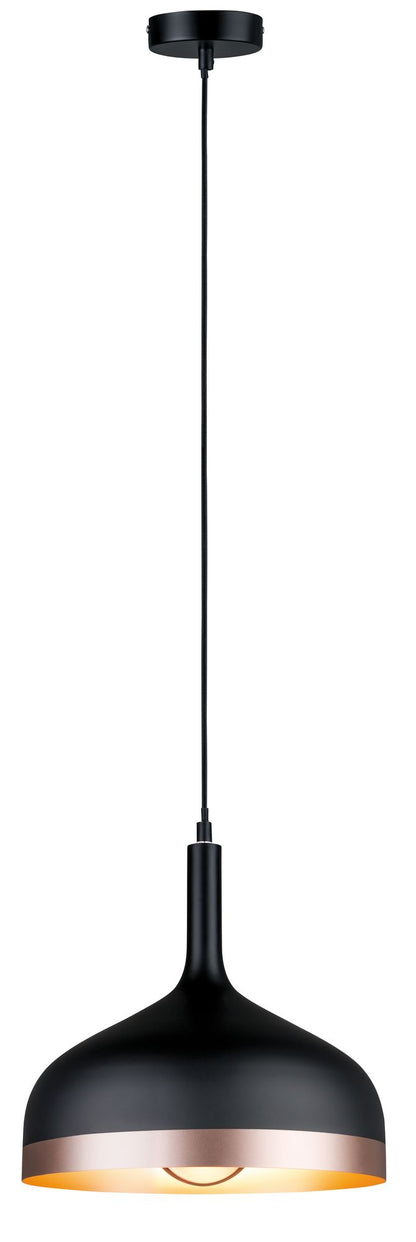 Paulmann Neordic Embla Pendelleuchte max.1x20W E27 Schwarz/Kupfer matt 230V Metall  