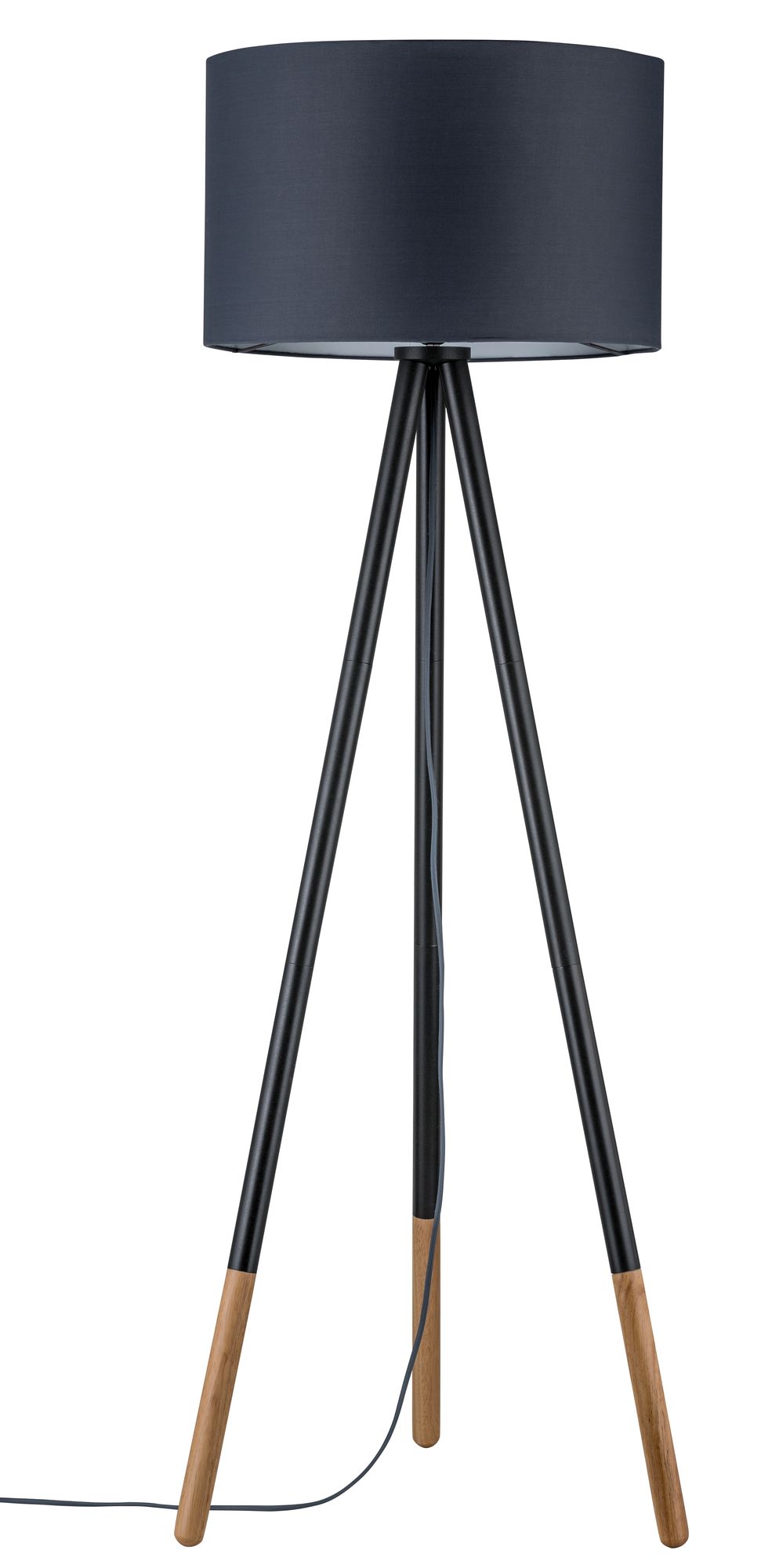 Paulmann Neordic Rurik Stehleuchte max.1x20W E27 Grau/Holz 230V Stoff/Metall/Holz  