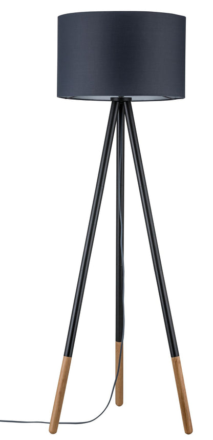 Paulmann Neordic Rurik Stehleuchte max.1x20W E27 Grau/Holz 230V Stoff/Metall/Holz  