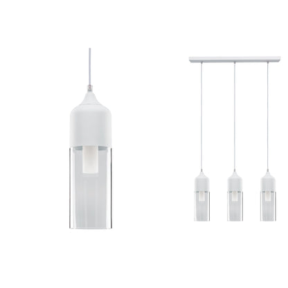 Paulmann Neordic Vanja Pendelleuchte max.3x20W E27 Weiß matt/Klar 230V Glas/Metall