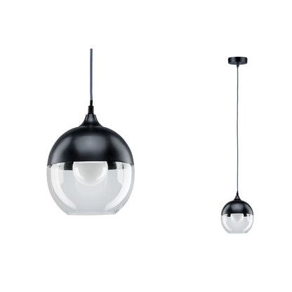 Paulmann Neordic Vanja Pendelleuchte max.1x20W E27 Grau/Klar 230V Glas/Metall