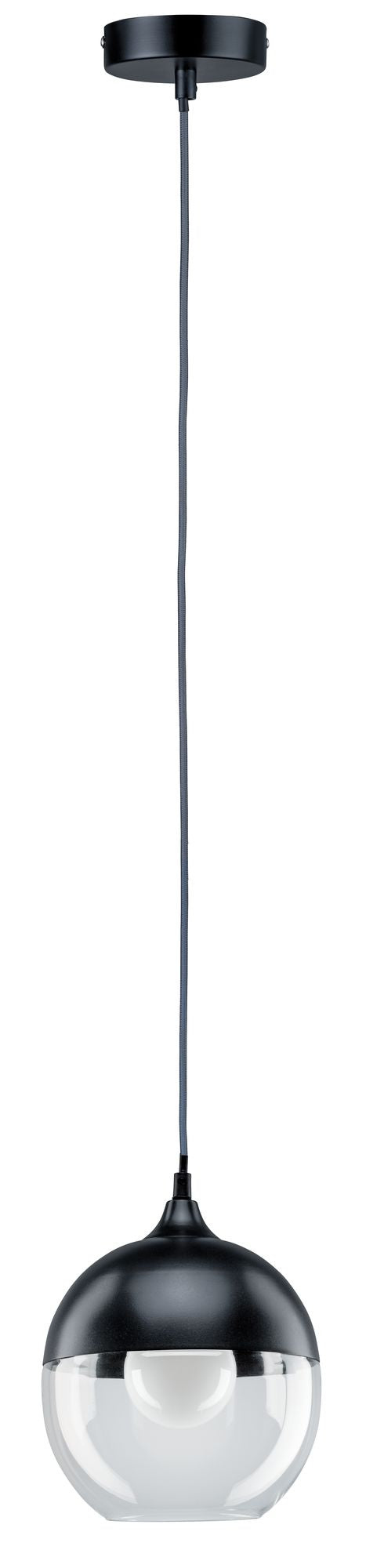 Paulmann Neordic Vanja Pendelleuchte max.1x20W E27 Grau/Klar 230V Glas/Metall