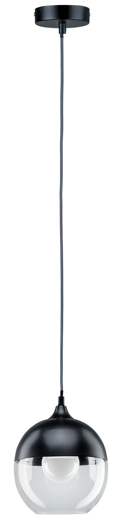 Paulmann Neordic Vanja Pendelleuchte max.1x20W E27 Grau/Klar 230V Glas/Metall