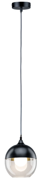 Paulmann Neordic Vanja Pendelleuchte max.1x20W E27 Grau/Klar 230V Glas/Metall