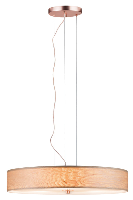 Paulmann Neordic Liska Pendelleuchte max.3x20W E27 Holz/Kupfer matt 230V Holz/Metall