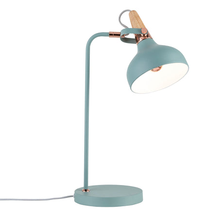 Paulmann Neordic Juna Tischleuchte max.1x20W E14 Softgrün/Kupfer/Holz 230V Metall/Holz  