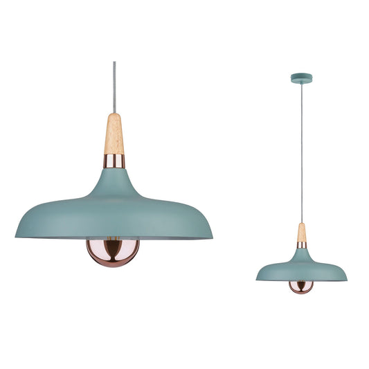 Paulmann Neordic Juna Pendelleuchte 340mm max.1x20W E27 Softgrün/Ku/Ho 230V Met/Ho