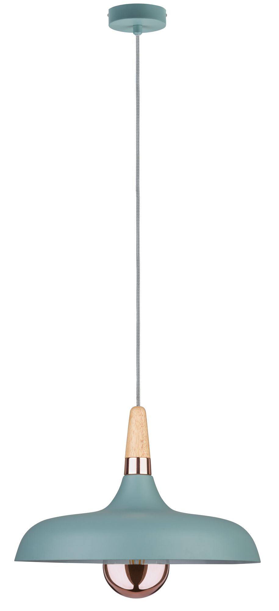 Paulmann Neordic Juna Pendelleuchte 340mm max.1x20W E27 Softgrün/Ku/Ho 230V Met/Ho