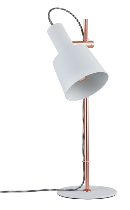 Paulmann Neordic Haldar Tischleuchte max.1x20W E14 Weiß/Kupfer matt 230V Metall