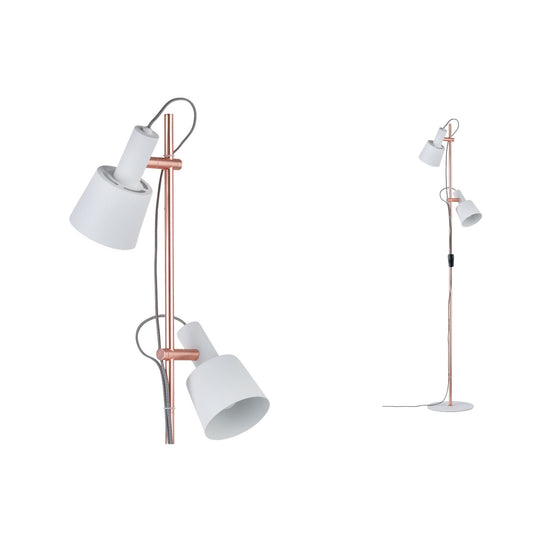 Paulmann Neordic Haldar Stehleuchte max.2x20W E14 Weiß/Kupfer matt 230V Metall