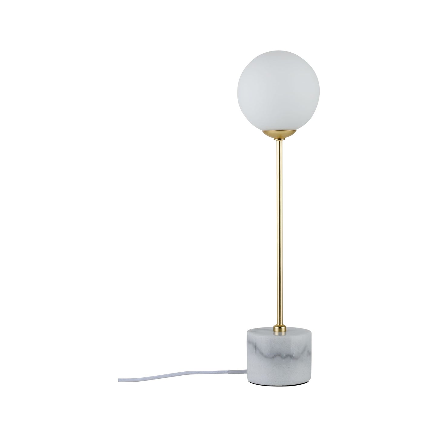 Paulmann Neordic Moa Tischleuchte max.1x10W G9 Weiß/Gold matt 230V Glas/Marmor/Metall