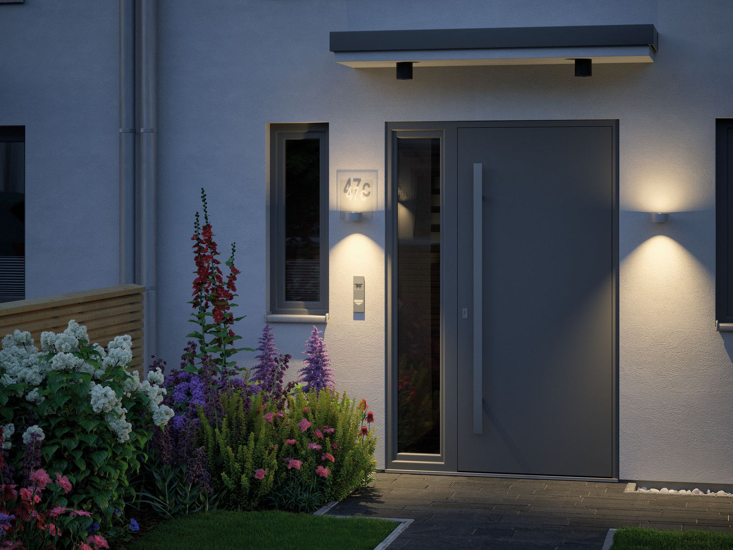 Paulmann Outdoor House Hausnummer Transparent Kunststoff