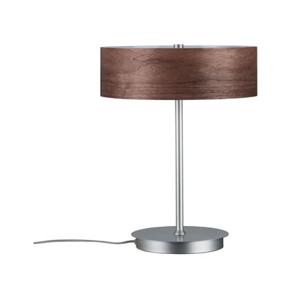 Paulmann Neordic Liska Tischleuchte max.2x20W E27 Holz dunkel/Chrom matt 230V Holz/Metall