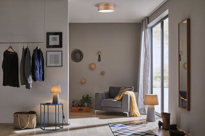 Paulmann Neordic WallCeiling Liska Deckenleuchte max.3x20W E27 Holz dunkel 230V Holz/Met