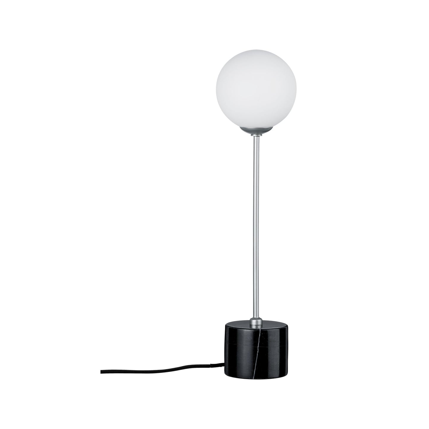 Paulmann Neordic Moa Tischleuchte max.1x10W G9 W/Schw/Chrom m 230V Glas/Marmor/Me