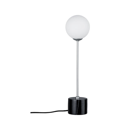 Paulmann Neordic Moa Tischleuchte max.1x10W G9 W/Schw/Chrom m 230V Glas/Marmor/Me