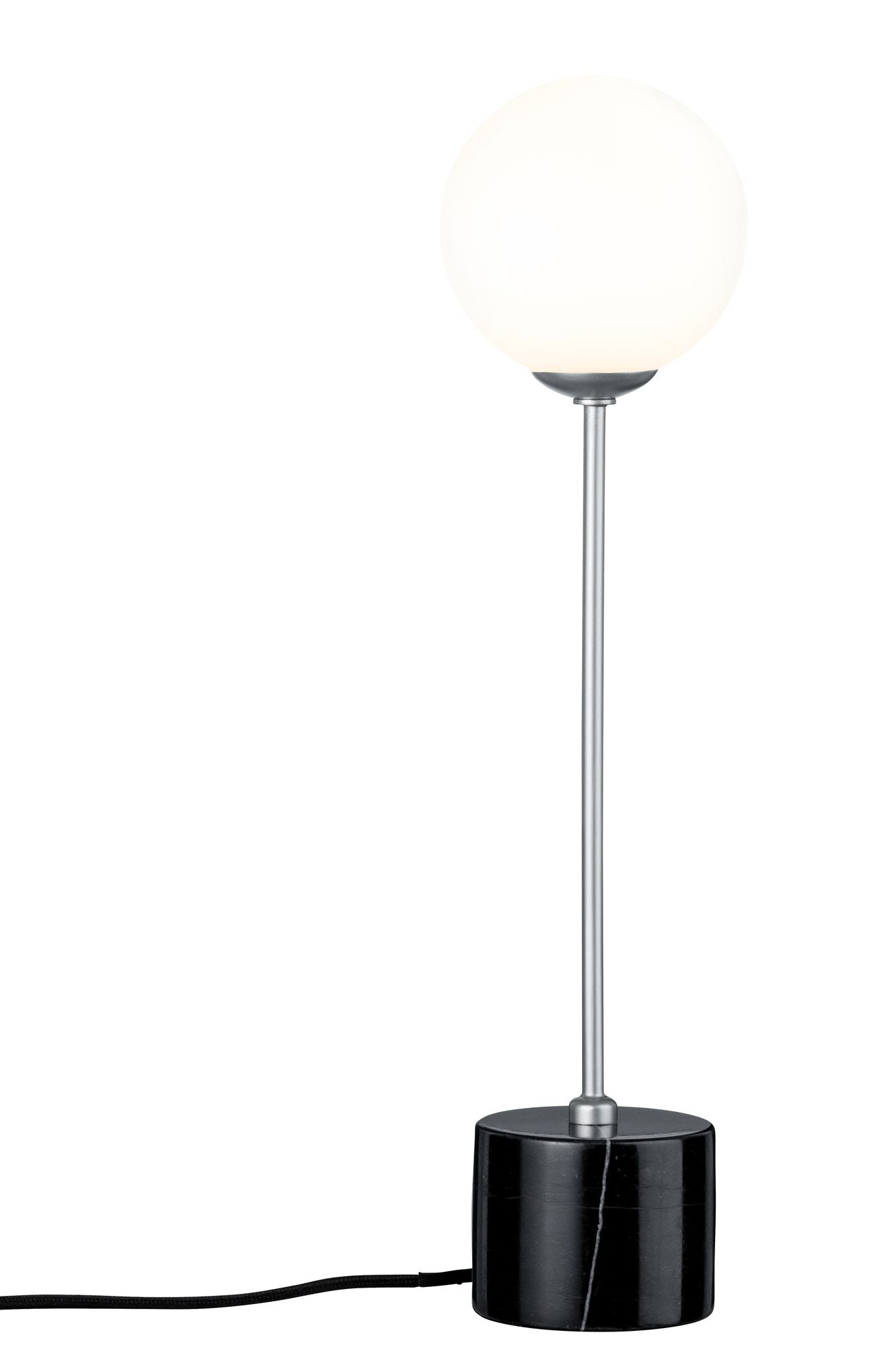 Paulmann Neordic Moa Tischleuchte max.1x10W G9 W/Schw/Chrom m 230V Glas/Marmor/Me