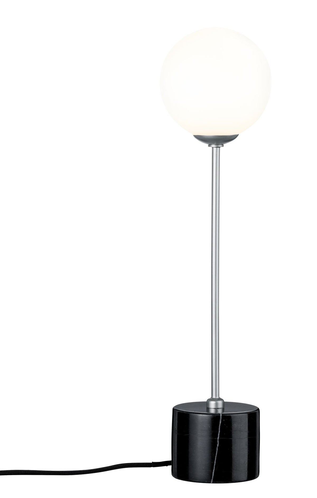 Paulmann Neordic Moa Tischleuchte max.1x10W G9 W/Schw/Chrom m 230V Glas/Marmor/Me