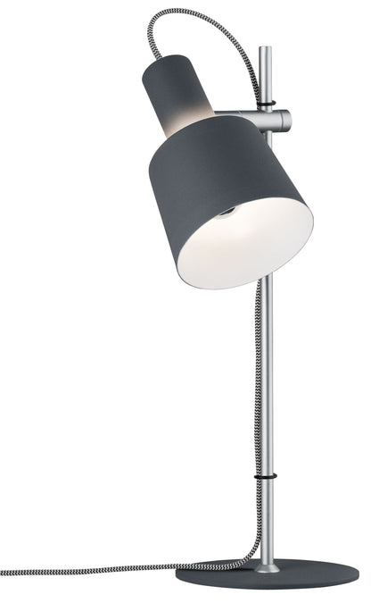 Paulmann Neordic Haldar Tischleuchte max.1x20W E14 Dunkelgrau/Chrom matt 230V Metall