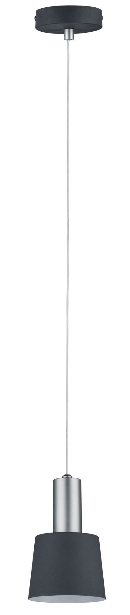 Paulmann Neordic Haldar Pendelleuchte max.1x20W E14 Dunkelgrau/Chrom matt 230V Metall