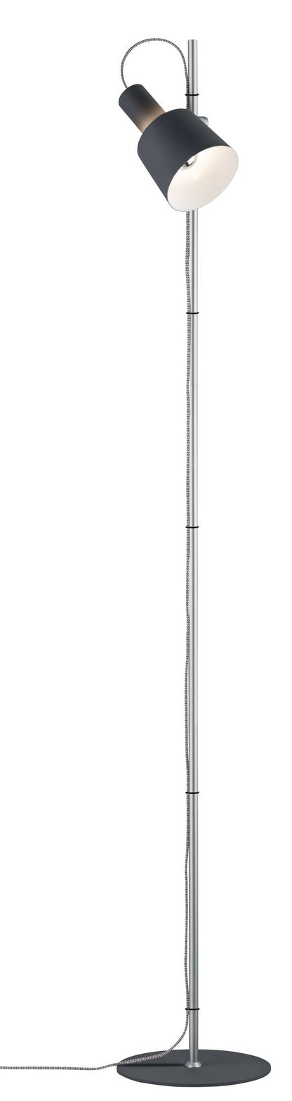 Paulmann Neordic Haldar Stehleuchte max.1x20W E14 Dunkelgrau/Chrom matt 230V Metall