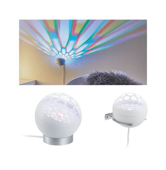 Paulmann Favia Tischleuchte LED 1x6W RGB Weiß 230/12V Kunststoff