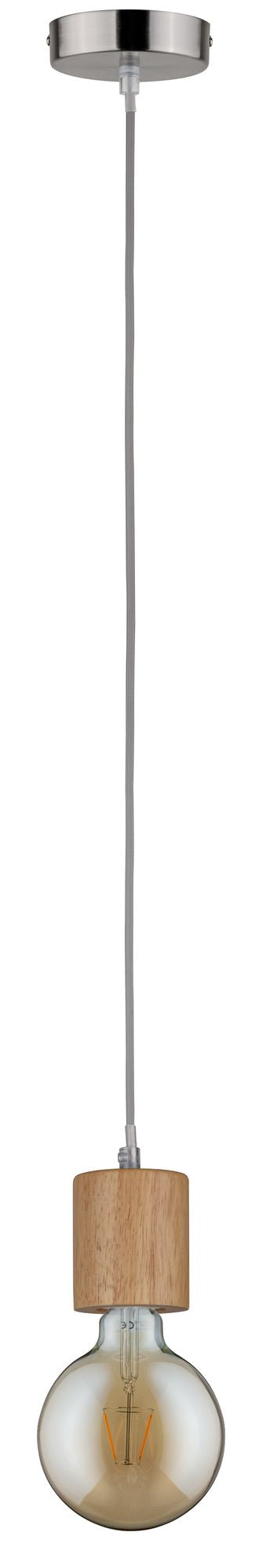 Paulmann Neordic Talin Pendelleuchte max 1x20W E27 Holz/Eisen geb 230V Holz/Metall