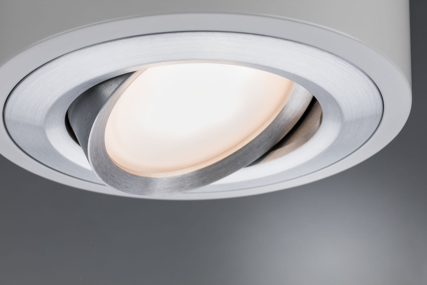 Paulmann WallCeiling Argun LED 1x4,8W Weiß Alu gebürstet 230V Metall