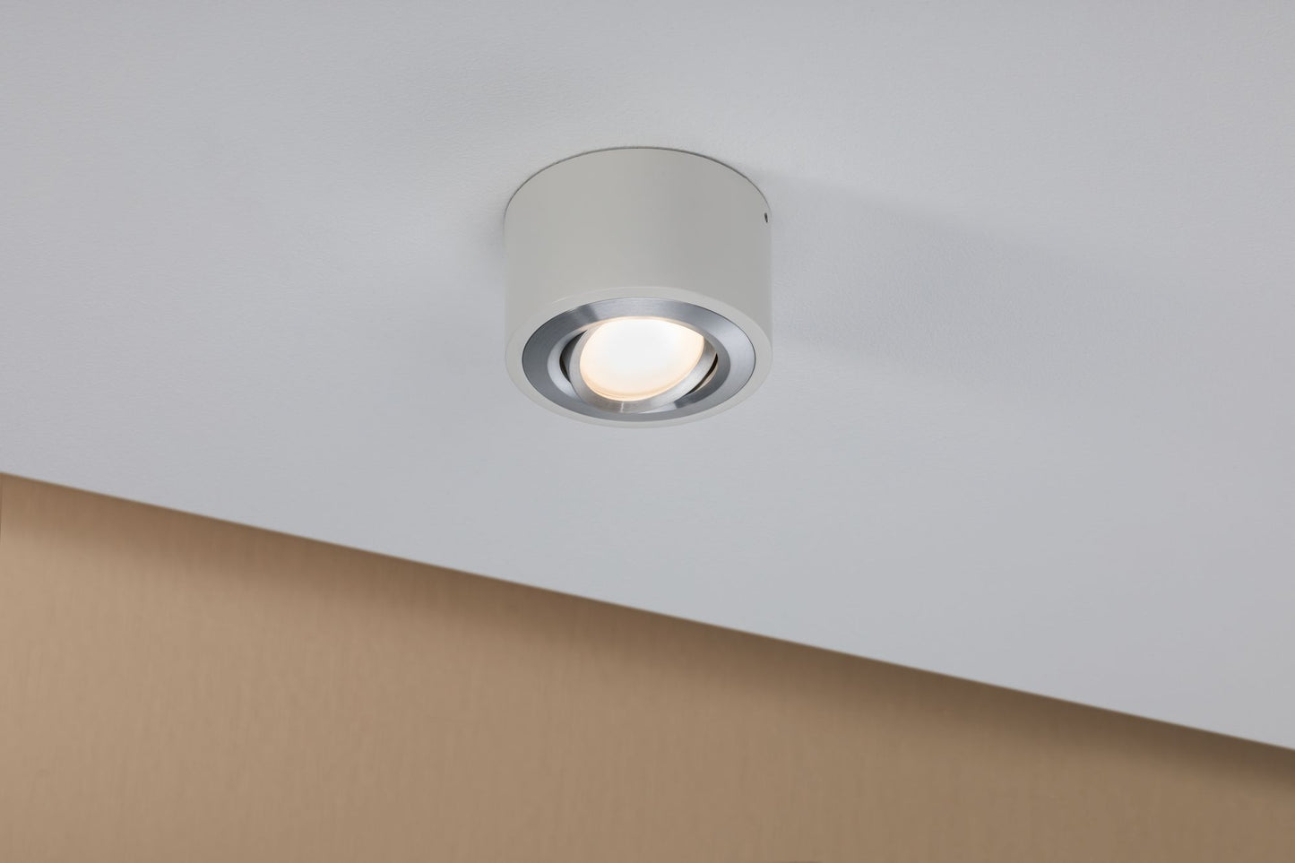 Paulmann WallCeiling Argun LED 1x4,8W Weiß Alu gebürstet 230V Metall