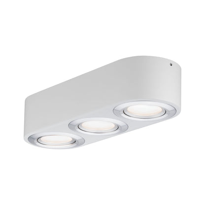 Paulmann WallCeiling Argun LED 3x4,8W Weiß Alu gebürstet 230V Metall