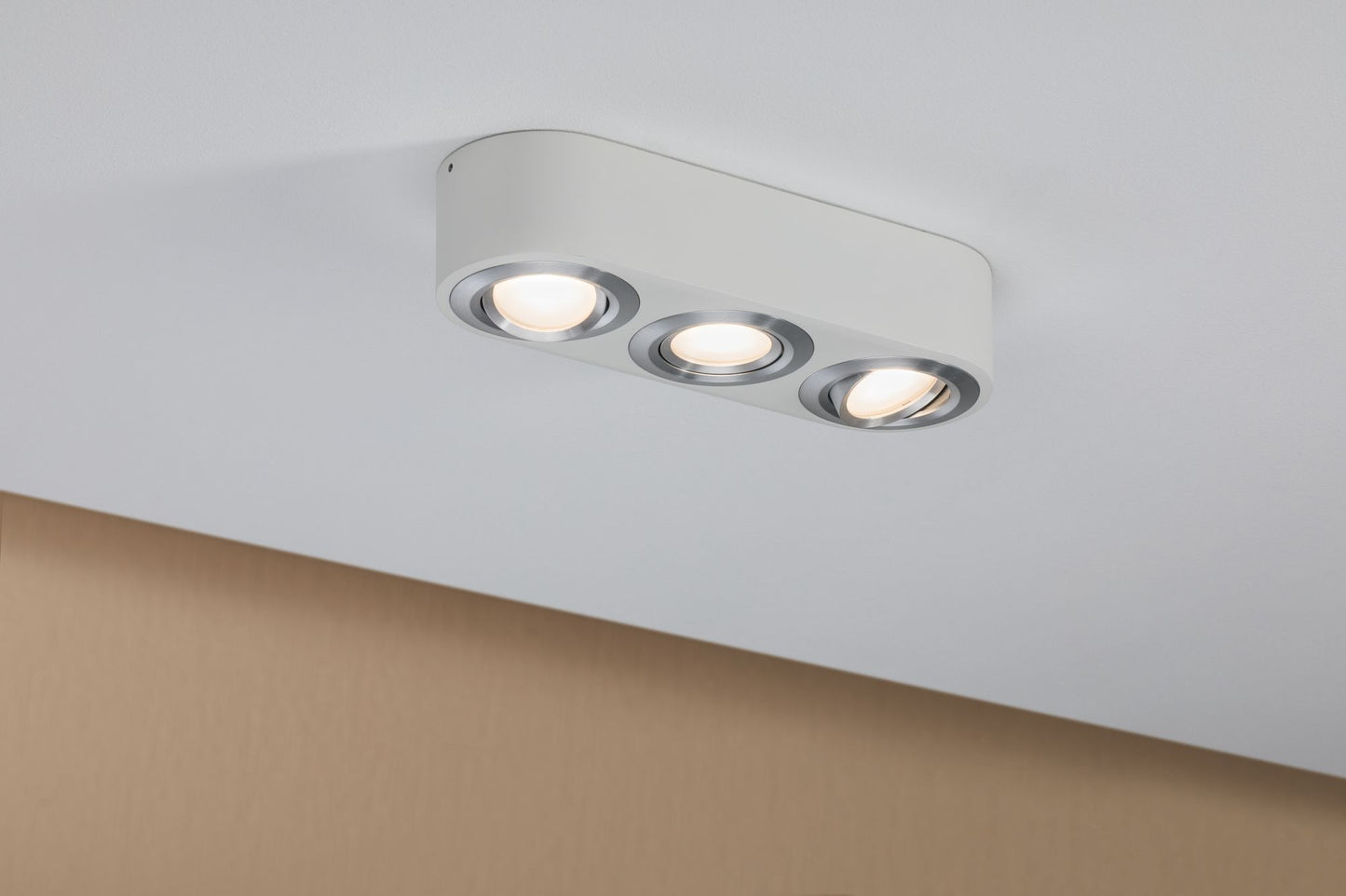 Paulmann WallCeiling Argun LED 3x4,8W Weiß Alu gebürstet 230V Metall
