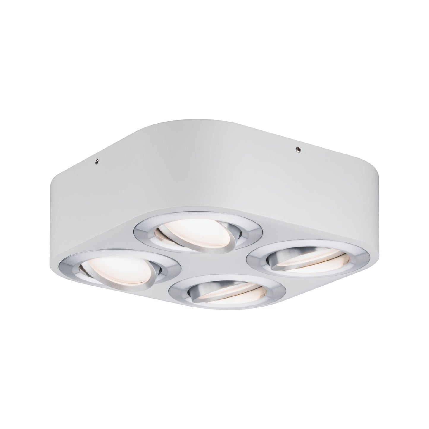 Paulmann WallCeiling Argun LED 4x4,8W Weiß Alu gebürstet 230V Metall