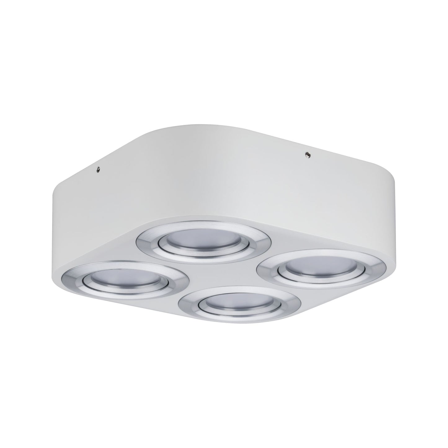 Paulmann WallCeiling Argun LED 4x4,8W Weiß Alu gebürstet 230V Metall