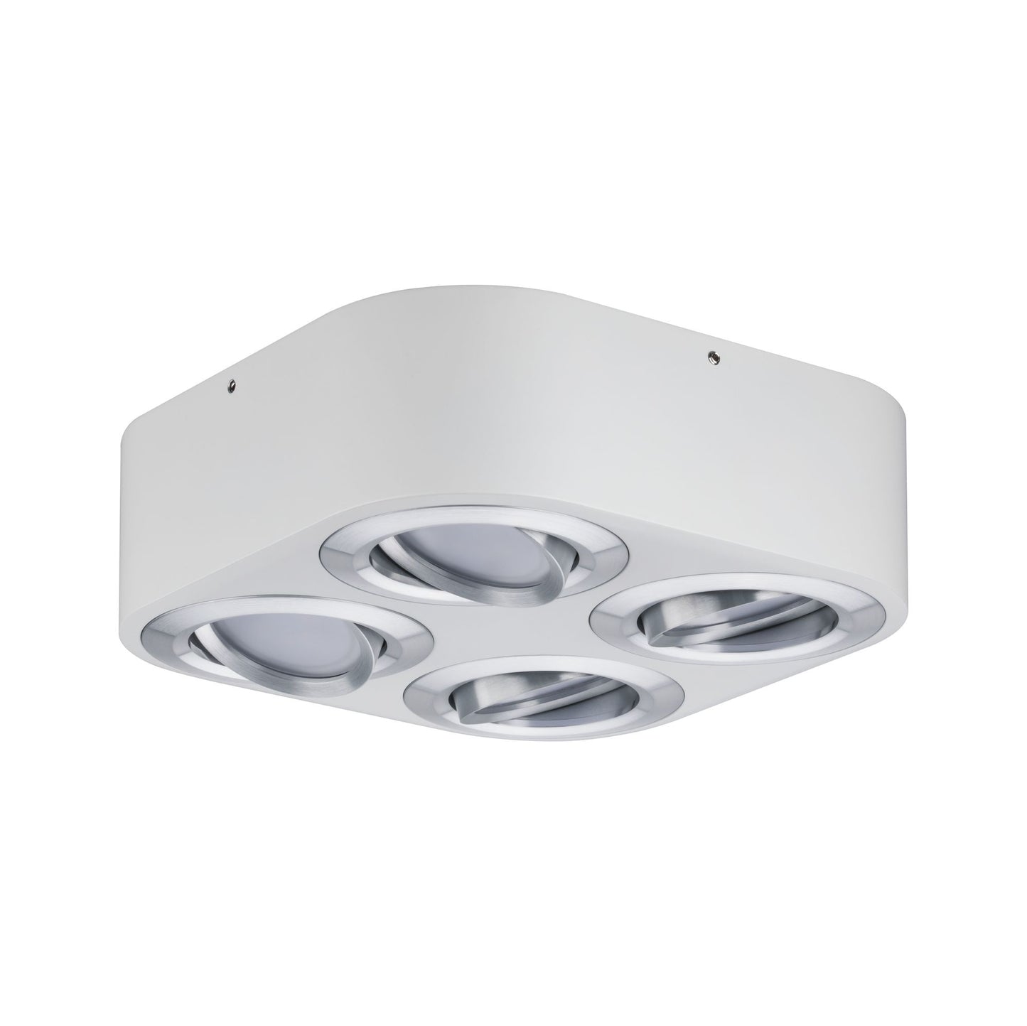 Paulmann WallCeiling Argun LED 4x4,8W Weiß Alu gebürstet 230V Metall