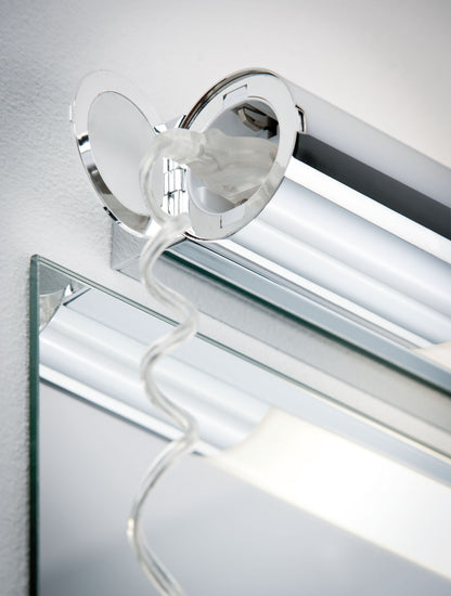 Paulmann WallCeiling Orgon IP44 Steckdose LED 7,5W 440mm Chrom/Weiß 230V Metall/Acryl