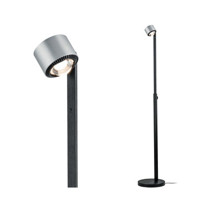 Paulmann Aldan Steh-Leseleuchte dim LED 1x15,5W Schwarz/Alu gebürstet 230V Aluminium