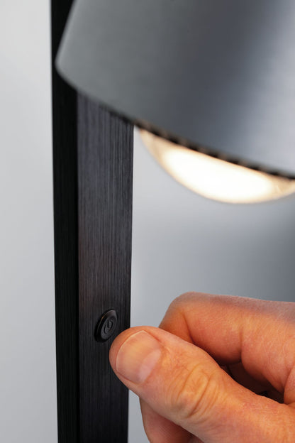 Paulmann Aldan Steh-Leseleuchte dim LED 1x15,5W Schwarz/Alu gebürstet 230V Aluminium