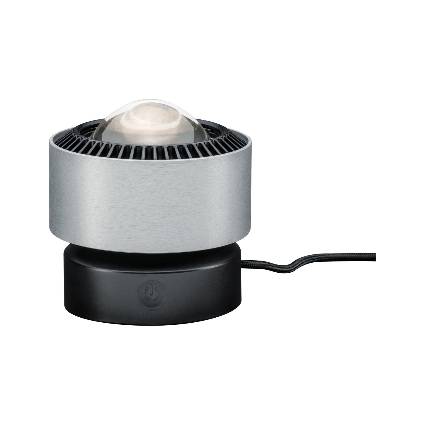 Paulmann Aldan Tischleuchte dim LED 1x3,5W Schwarz/Alu gebürstet 230V Aluminium
