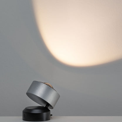 Paulmann Aldan Tischleuchte dim LED 1x3,5W Schwarz/Alu gebürstet 230V Aluminium