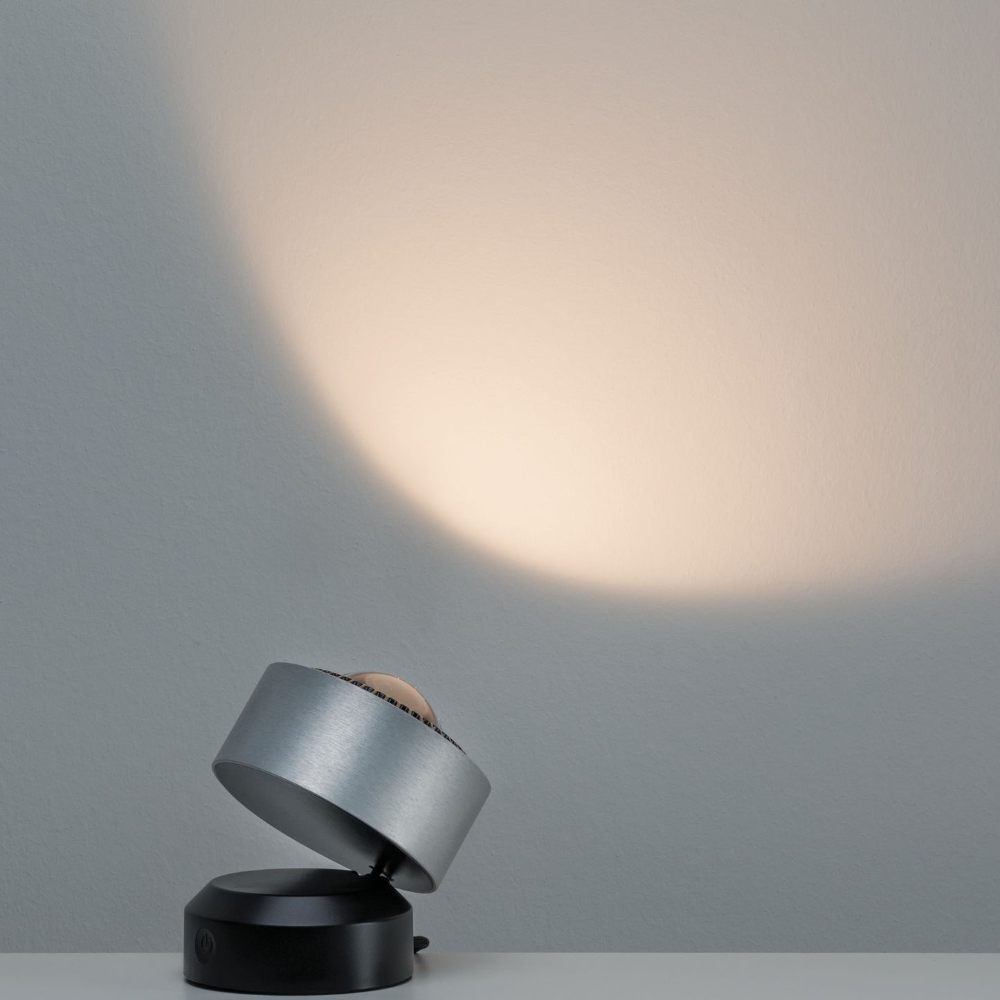 Paulmann Aldan Tischleuchte dim LED 1x3,5W Schwarz/Alu gebürstet 230V Aluminium
